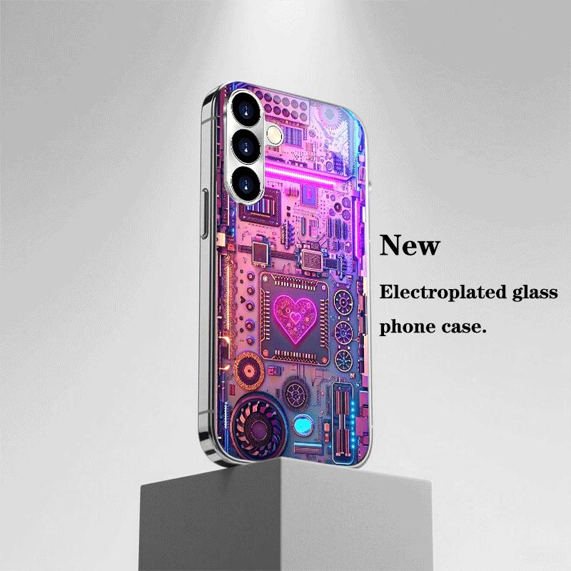 Špičkové pouzdro na telefon Galvanicky pokovené sklo TPU pouzdro na telefon pro Samsung Galaxy S26 S25 S24 S23 S22 S21 FE Ultra Plus Odolné proti pádu