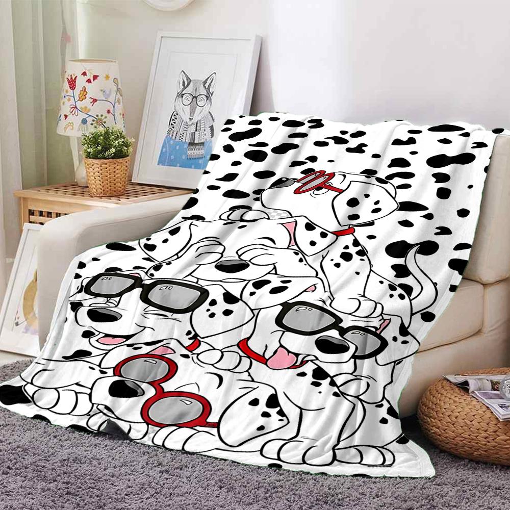 Dalmatian Dogs Sunglasses Blanket Soft Throw Blanket For Home Bedroom Bed Sofa Travel Office Solid Christmas Blanket