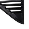 For Chrysler 300C 2011- Car Rear Louver Window Side Shutter Cover Trim Sticker Vent Scoop ABS Carbon Fiber Style Gloss Black