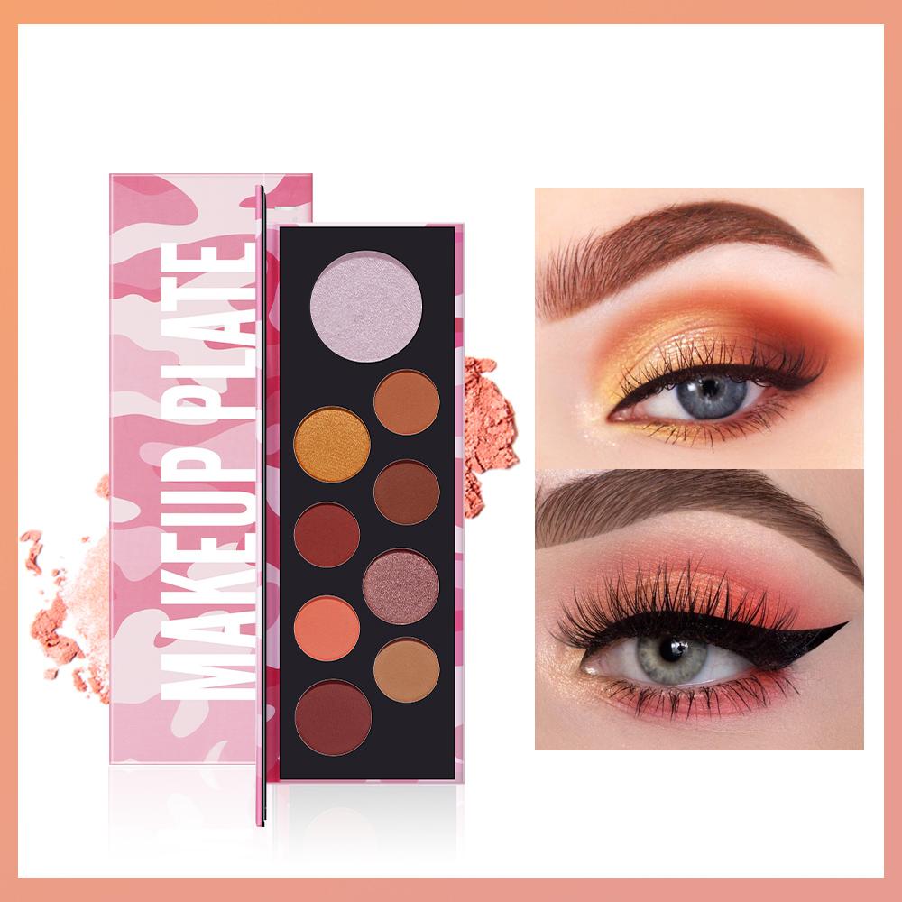 

9 цветов палитры теней для век с блестками, пудра для красоты глаз, косметика E0901