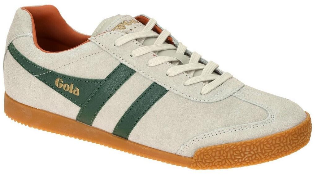 Кроссовки Gola Harrier Suede Sneaker бежевый зеленый оранжевый