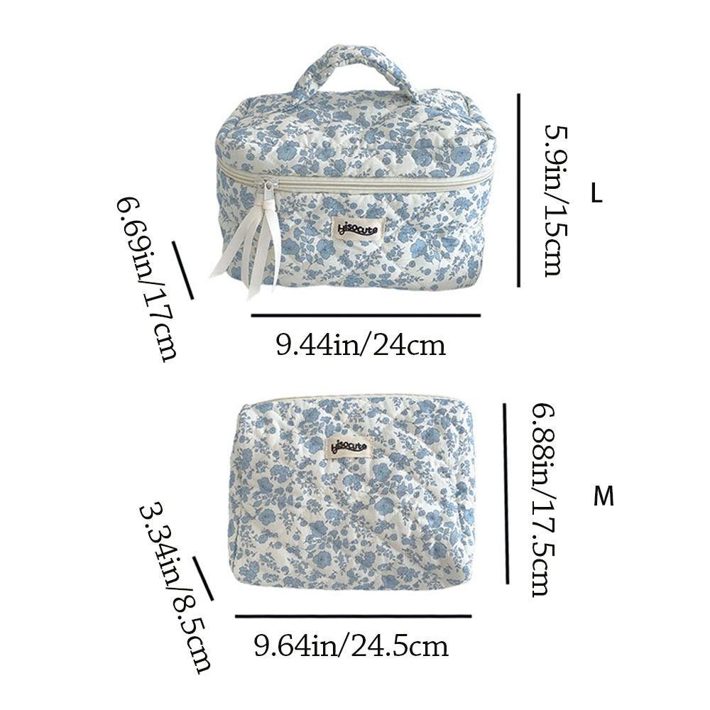 Gift Cotton Makeup Bag Large Capacity Cute Toiletry Bag Organizer Multi-function Travel Cosmetic Bag Student