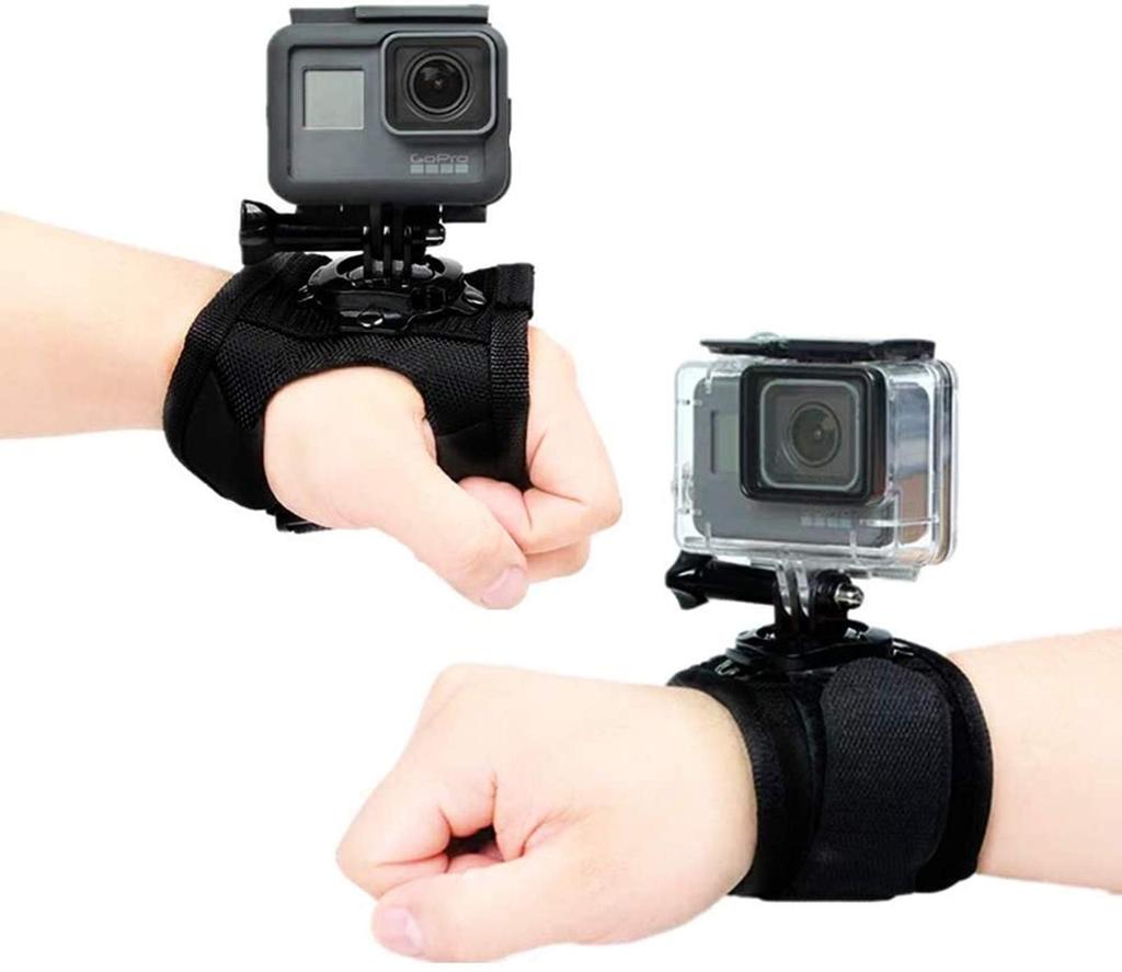 SZsic GOPRO Wrist Strap Mount 360 Degree Hand Mount with Strip Belt for GoPro Hero 8 7 6 5 4 Black DJI OSMO Xiaoyi AKASO Camera Accessories [2-Pack