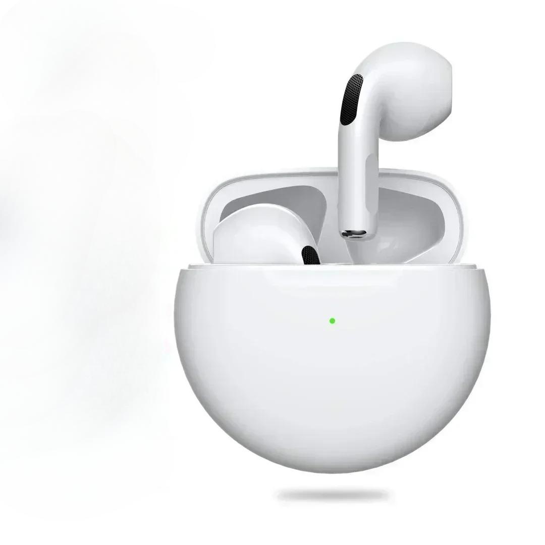 

Наушники TWS Pro6 Bluetooth с микрофоном 9D Stereo Pro 6 Earbuds для Xiaomi Samsung Android Wireless Bluetooth Headset белый