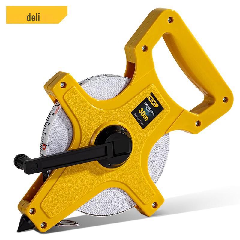 Deli 30m Fiberglass Long Tape Measure