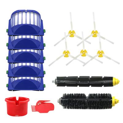 Blauer AeroVac-Filter + Haupt-/Seitenbürste für iRobot Roomba 600 Serie 620 630 650 660 Staubsauger-Zubehör-Ersatz