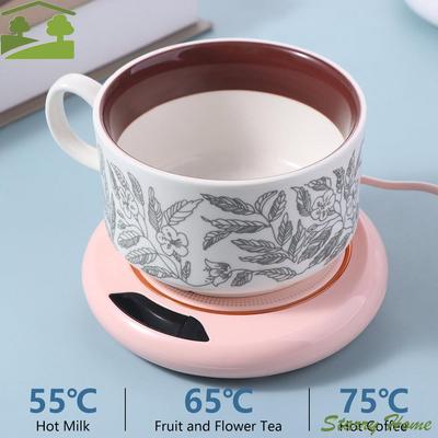 3 Temperature Coffee Mug Warmer USB Intelligent Smart Electric Cups Heater Round Quick Heating Water Heating Pad Tea Water