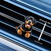 2D Flat Big-dog Car Vent Clip Decorative Diffuser (fragrance Not Included), Car Interior Decoration, Aromatherapy Clip, Ideal for Holiday Gifts