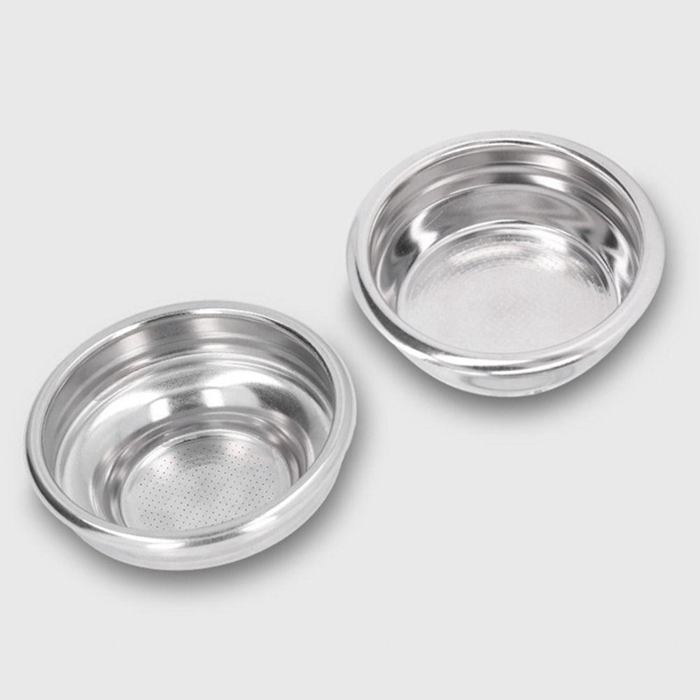 1 Stück 1 Tasse 2 Tassen Kaffeefilterkorb Druck 51/58mm Sauberer Korb 304 Edelstahl Einlagiger Kaffeemaschinenfilter