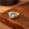 Natural Crystal Stone Dragon Scale Miracle Ring S925 Sterling Silver Ring Women's Fashion Elegant Jewelry Gift