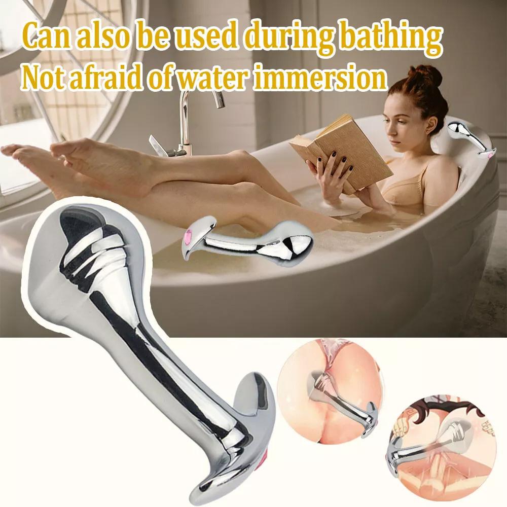 Metal Steel G-spot Anal Butt Plug Prostate Massager Probe Sex Toys for Men Women