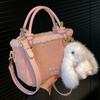 Frosted Plush Small Square Bag Women's 2025 New Fashion Texture Plush Bag Foreign Style Simple Commuting Portable Messenger Bag