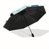 1pc Cat Yarn Automatic Umbrella   Auto Open/Close Folding Umbrella with  8 Rib Frame, 3 Fold Compact Umbrella for Men & Women, 78
