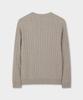 BROOKS BROTHERS [Heritage] Wool Cashmere Cable Sweater (Light Grey) (Bbwrmhg411)