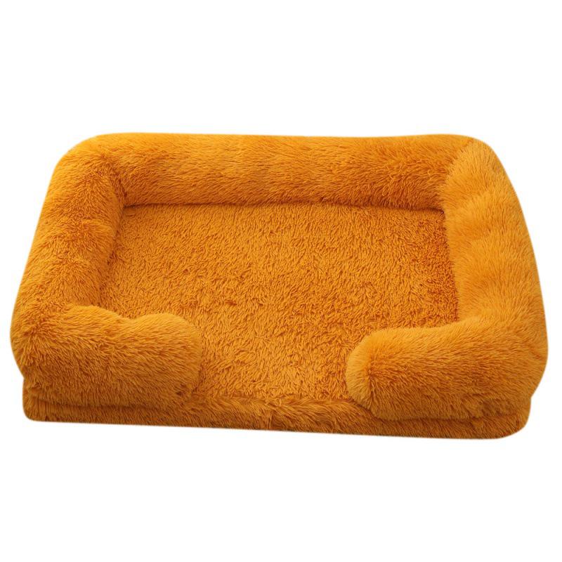 Plush Round Pet Bed for Dogs & Cats - Winter Dog Mat