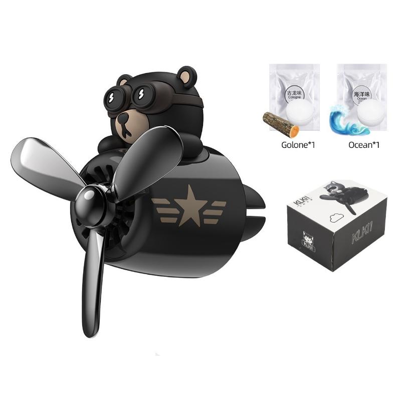 Cute Car Air Vent Perfume Decor Bear Pilot Modeling Car Fragrance Ornament Auto Interior Decoration
