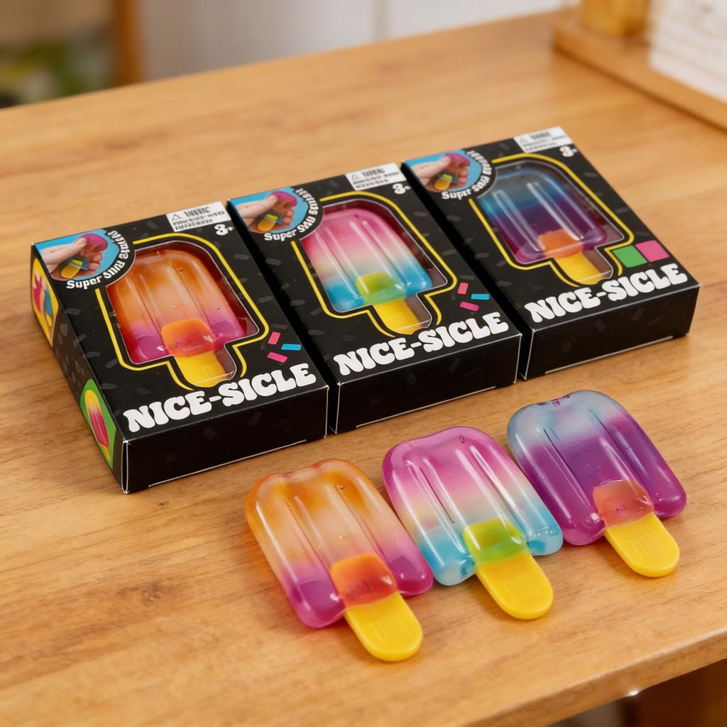 Schylling Needoh Nice Cube Sensorisch Nice-Sicle Stressabbau Quetschwürfel Anti-Angst Knetobjekt Für Konzentration ADHS-Bevölkerung