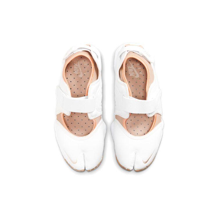 Nike Air Rift White Hemp Women Sneakers Orange-Chalk Pearl-White DM9645-100