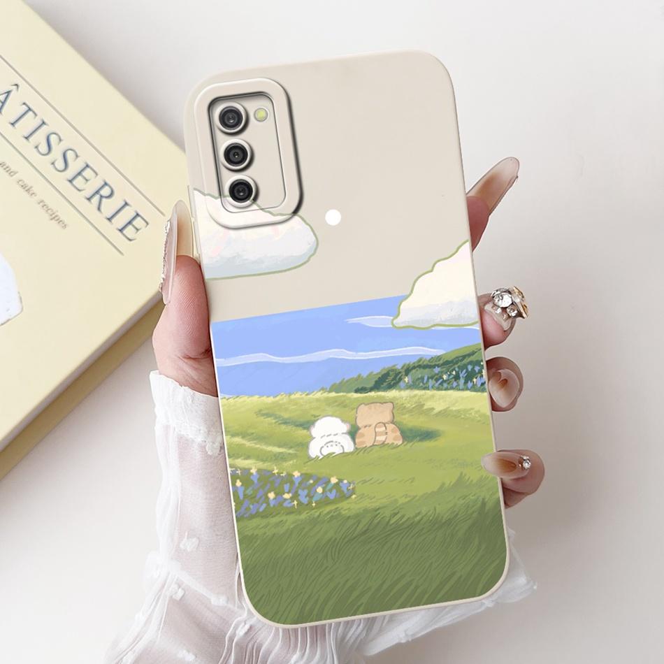 For Samsung Galaxy A03S A02S Cute Panda Rabbit Cartoon Soft Silicone Case For Samsung A02s A03s Camera Protective Phone Cases