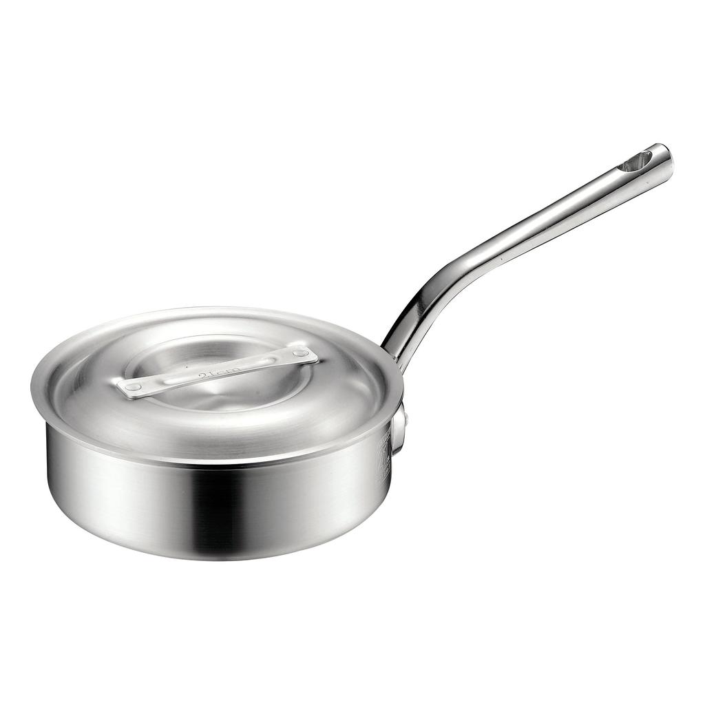 MTI Progasto Aluminum Shallow Saucepan Measuring 18cm (with Scale)