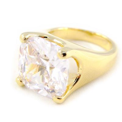 Solitaire Plaqué Or 'Unique' blanc