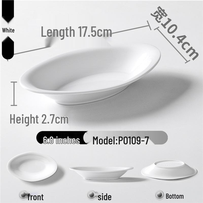 Zweifarbige Melamin-Tischware: Kleines Schalen- und Schalenset für Buffet und Grill-Dipsaucen.