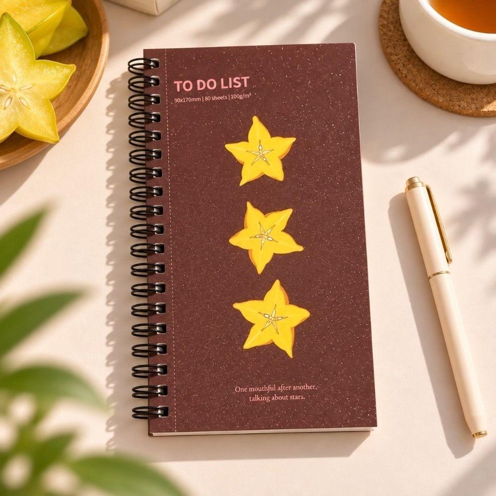 Portable Journal Notebook Spiral Bound Habit Tracker Journal  Student Planning Daily Task