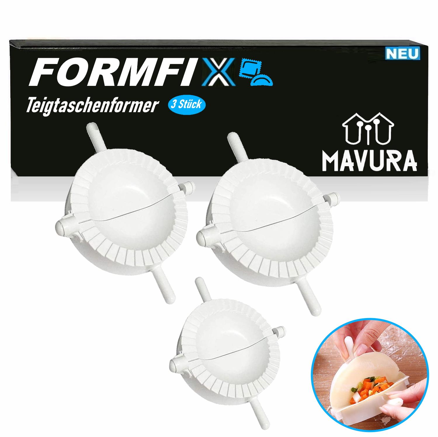 

FORMFIX Формувальник маульташен Формувальник для локшини Формувальник равіолі Форма для пельменів [Набір з 3 штук]