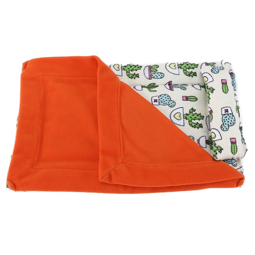 Reptile Sleeping Bag Soft Reptile Bed with Pillow and Blanket for Bearded Dragon Leopard Gecko Lizard