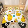 Homewish Cute Duck Duvet Cover SetCartoon Animal Bedding SetOrange Black Bed Set For Boys GirlsUltra Soft Home Decor