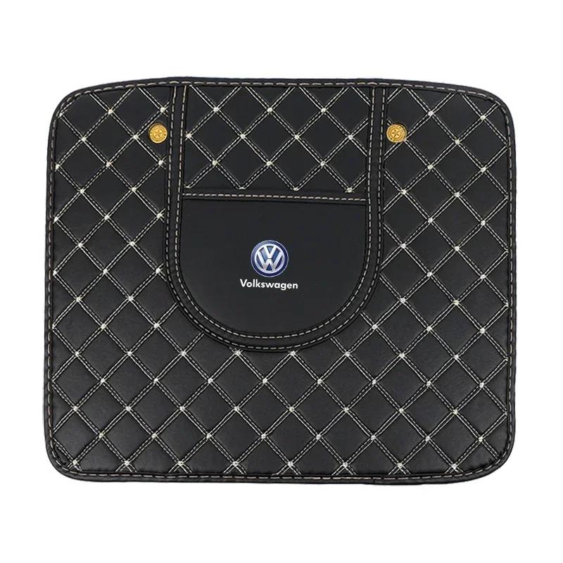 New Car PU Leather Anti-Kick Mats Car Seat Back Protector Cover Half-Size For VW Volkswagen Jetta MK5 Passat 601 171 Car Ac