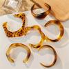 Trendy Irregular Acrylic Opening Bracelets for Women Punk Chunky Twisted Bracelet Bangles Girls Party Aesthetic Jewelry Gifts