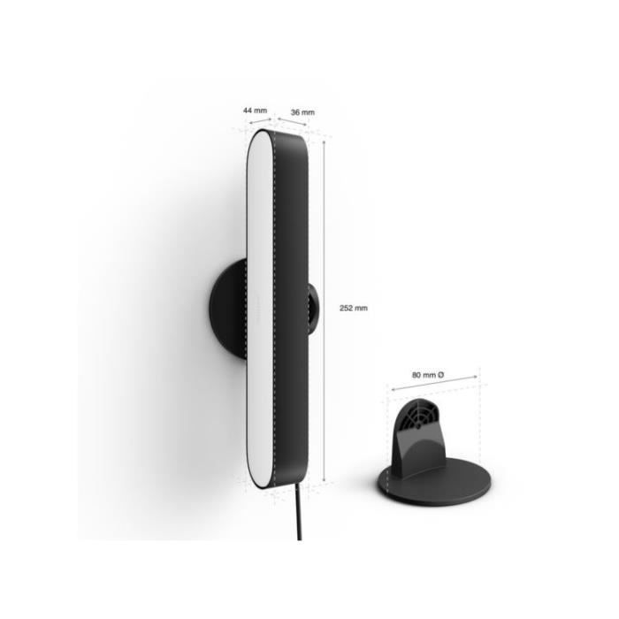 Connected Lamp Philips Hue Hue Play Pack of 2 - Black