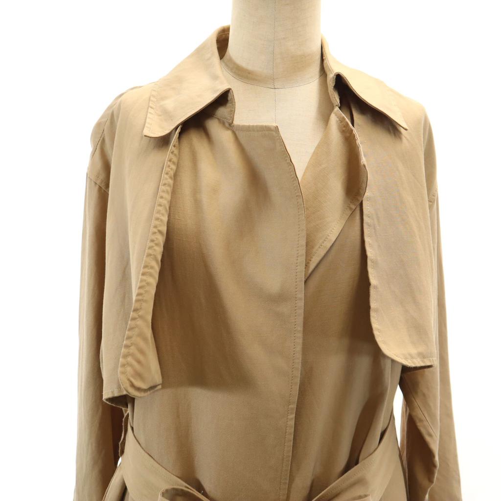 Mila Owen Leinenmischung Trenchcoat beige Damen Gebraucht
