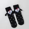 Cute Black and White Mid-Calf Magnetic Couple Socks