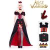 Alice Wonderland In The Red Queen Cosplay Costume Outfits Halloween Carnival