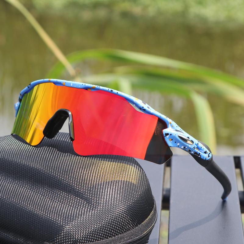 Cross-Border E-commerce TR90 Colorful Cycling Sunglasses for Outdoor Sports, Prescription-Compatible.