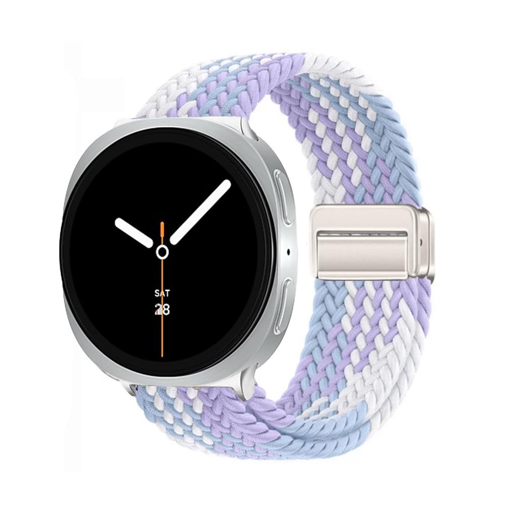 Nylon Braided Solo Loop Strap Suitable for Samsung Galaxy Watch 8 40mm/44mm Magnetic Band For Galaxy Watch 8 Classic Correa