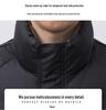 Men's 2025 Autumn/Winter White Duck Down Jacket - Thick Warm Stand Collar Outerwear