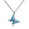 4 Pcs. Mood Necklace Butterfly Pendant Fashion Jewelry Chain, Gifts For Lovers And