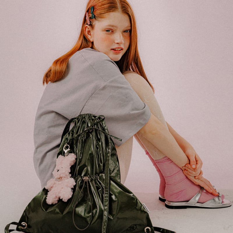 mellotory cellulose ribbon hairpin (light pink)