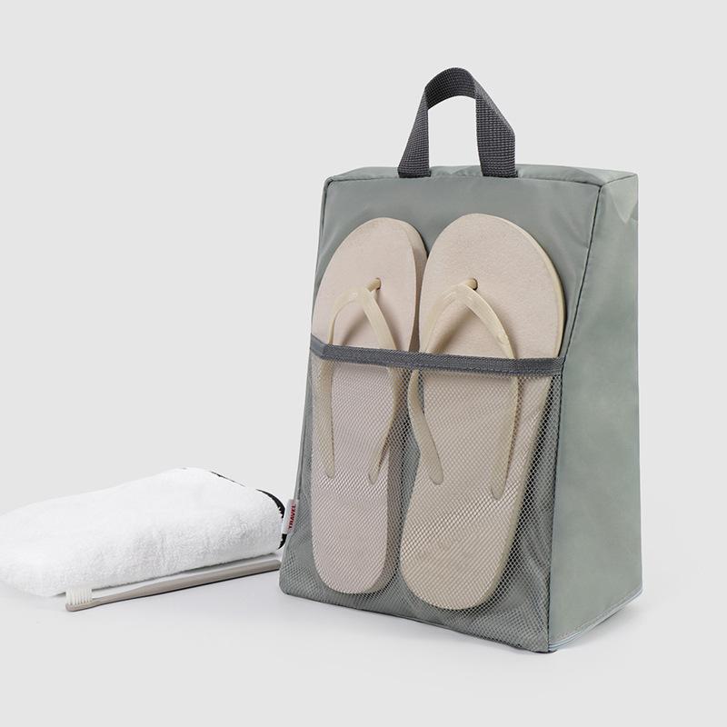 Portable Shoe Storage Bag Travel Outdoors Clothing Organizer Bags with Mesh Pouch Multi-functional Underwear Storage Handbag