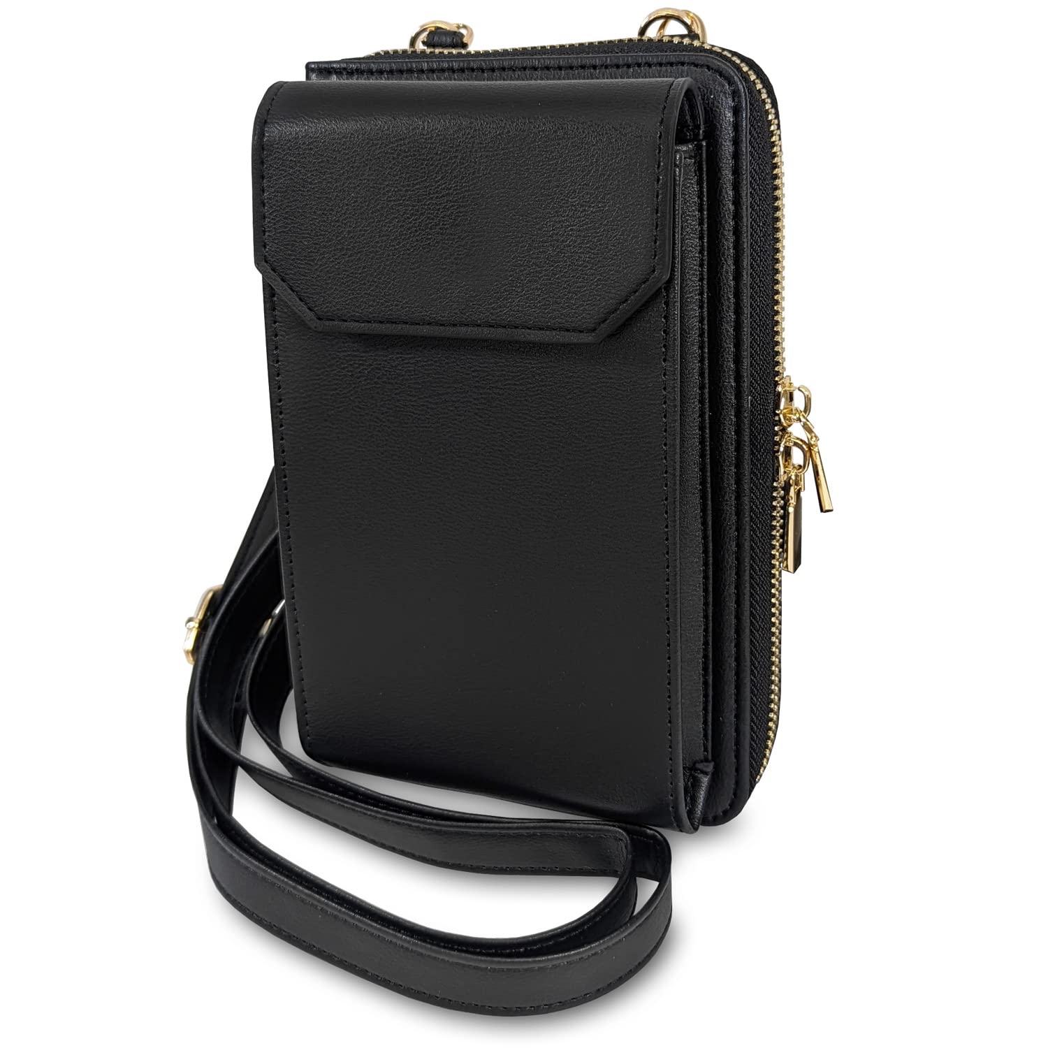 [NEXUS SPITZE] [Сорт B] Кошелек-сумка, Сумка через плечо, Чехол-сумка для смартфона, Черный