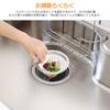 Aieve Drain Net Compatible with Diameter Wider Stainless Kitchen Garbage Drain No Basket Kitchen Patent Application Holder, 14.5cm, Frame, Heavy,