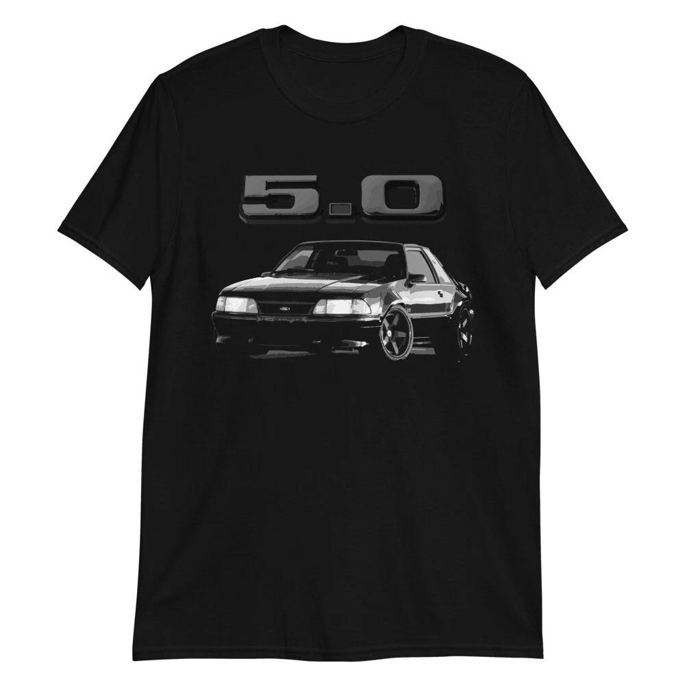 1988 Fox Body Mustang 5.0 Short-Sleeve Unisex 100% Cotton T-shirt Mens Tees Top S