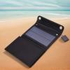 15W Portable Solar Panel IP65 Waterproof Foldable Solar Charger Lightweight Solar Power Station USB 5V Output for Outdoor