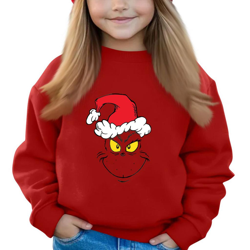 Weihnachtstag Mädchen Rundhals-Pullover für Kinder Bedruckte Baby-Tops