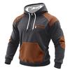 Men's Colorblock Sweatshirt Hoodie Men's Sports Large Size Casual Sweatshirt