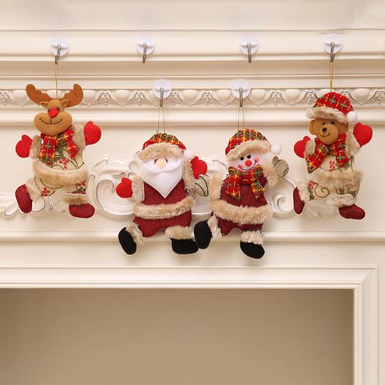 Xmas Tree Decoration Cute Bear Ornament Christmas Ornaments Lightweight Hanging Bear Decoration Tree Pendant Decoration for Home