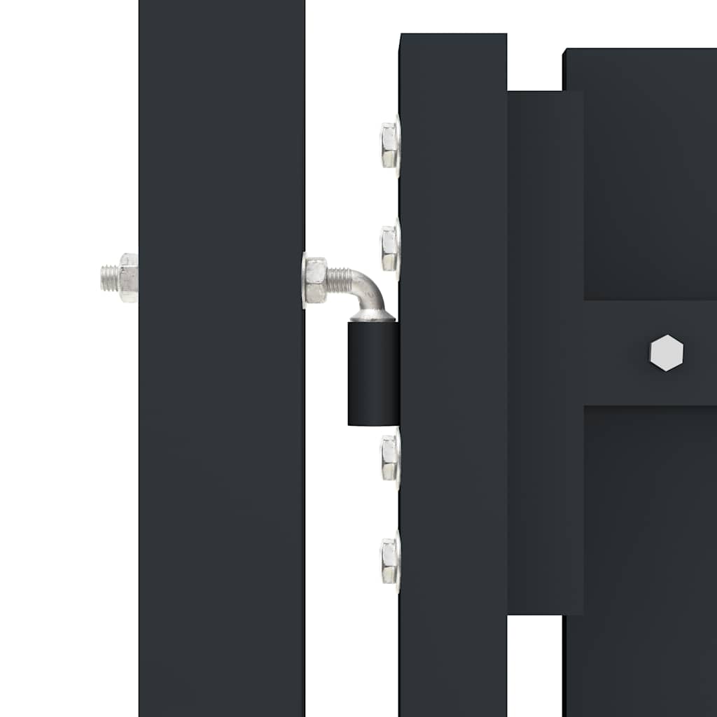 Doppelflügeltor Stahl 300 x 150 cm Anthrazit